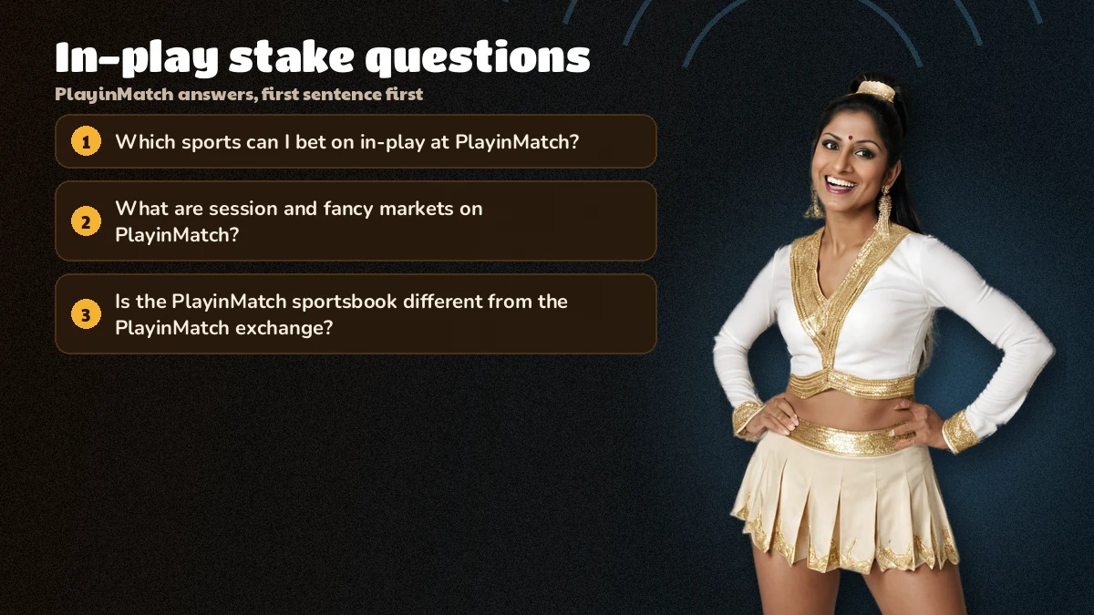 PlayinMatch help desk answering in-play stake questions on a phone