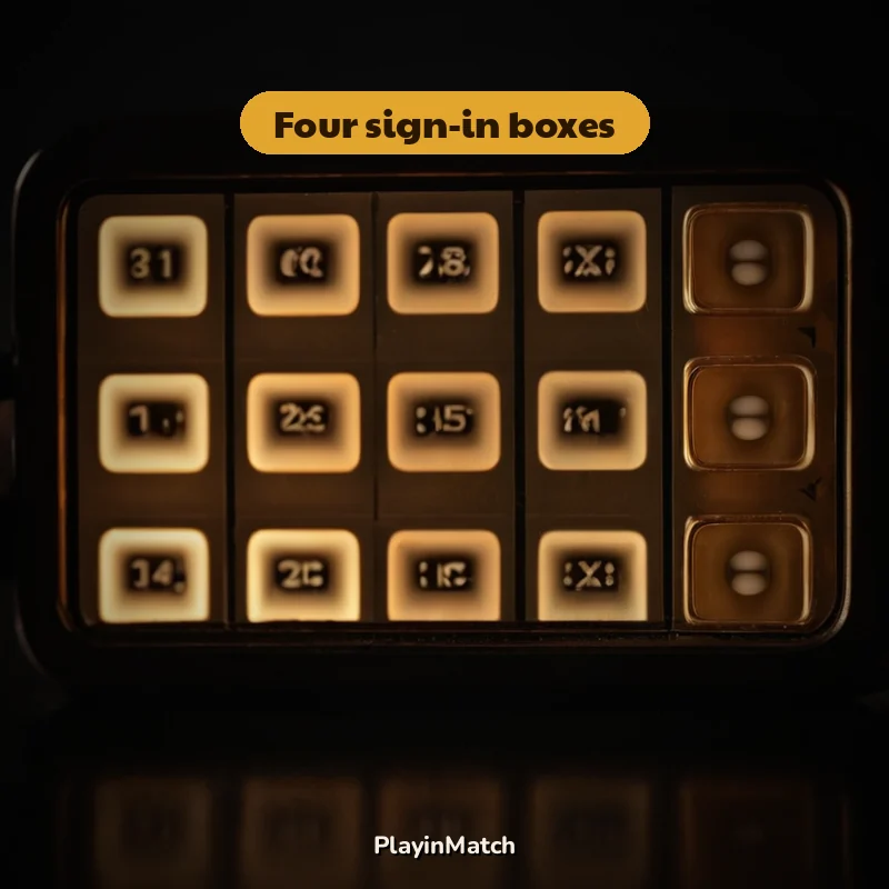 Close crop of the four stacked PlayinMatch sign-in boxes on a handset