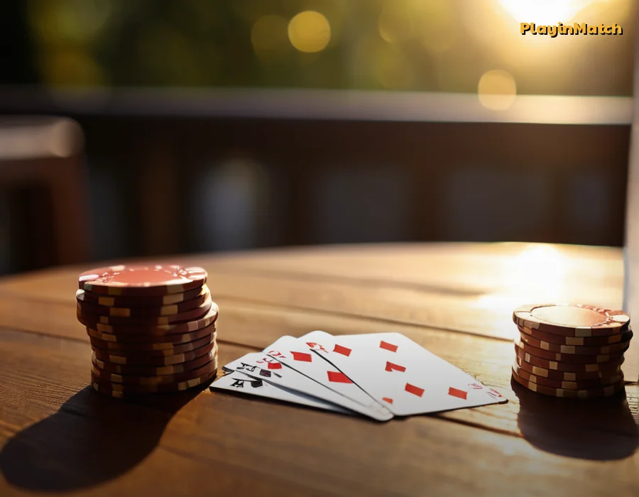 One Day Teenpatti card hand dealt on PlayinMatch