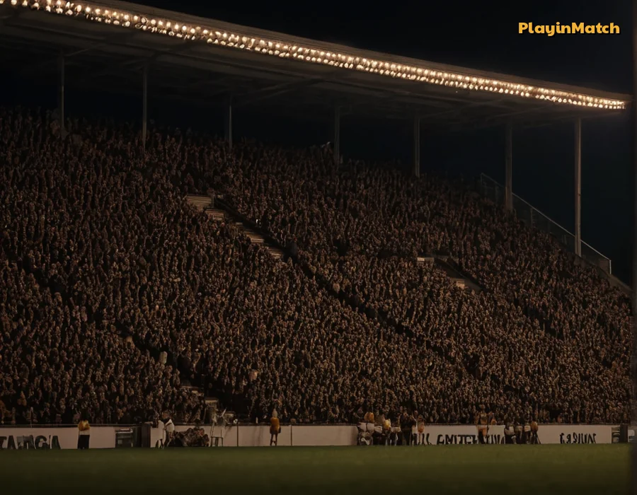 Stadium floodlights over the PlayinMatch live sports bubble