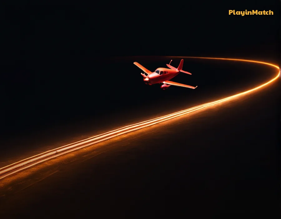 Spribe crash plane climbing on the PlayinMatch tile